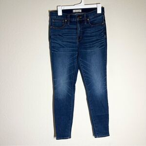 Madewell 9”High Rise Skinny Jeans Stretch Medium Wash Womens Size 28